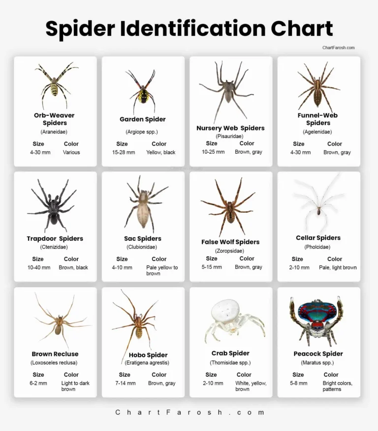 Spider Identification Chart