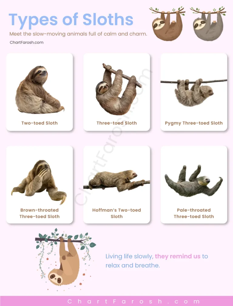 Types of Sloths List with Pictures