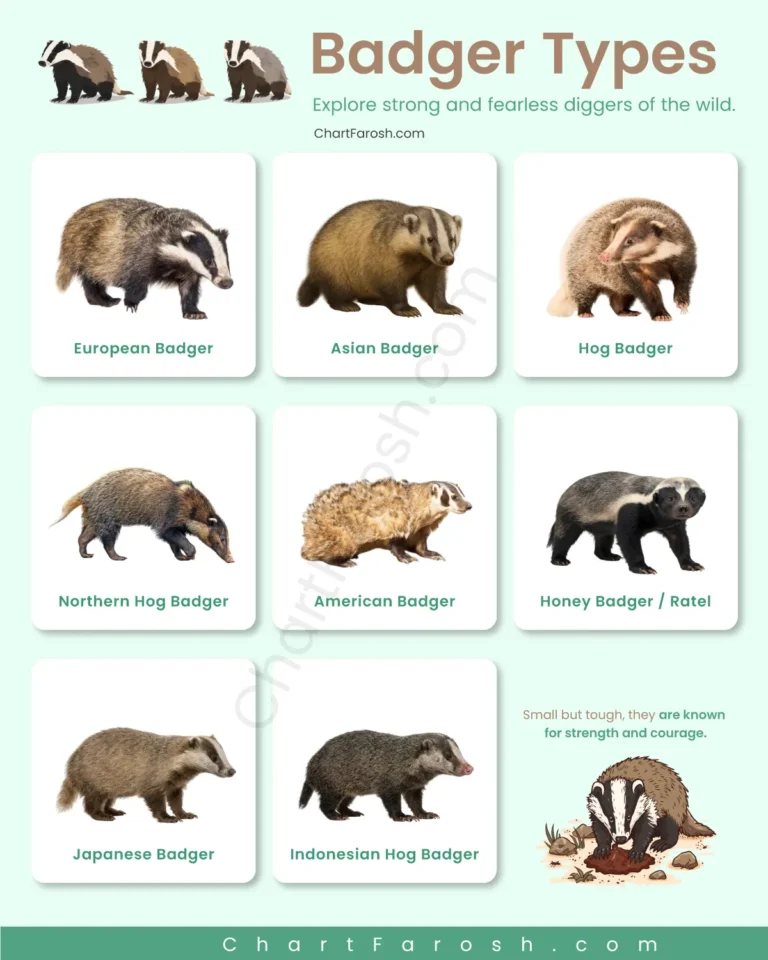Types of badgers with pictures