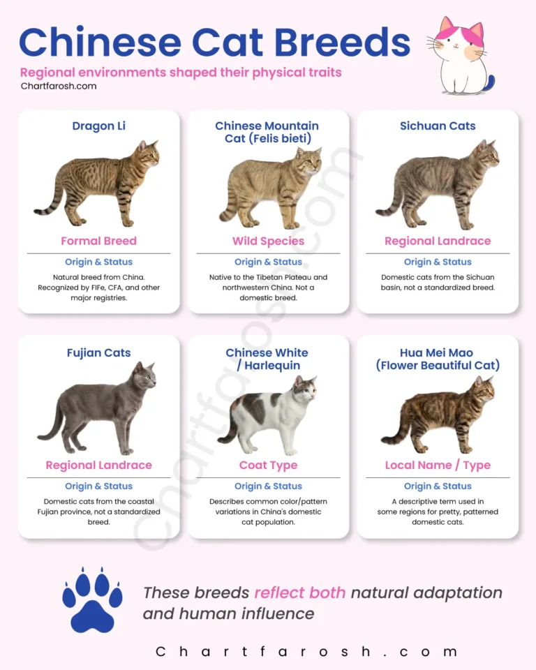 chinese cat breeds chart with pictures