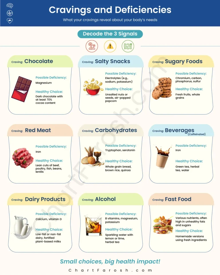 cravings and deficiencies chart
