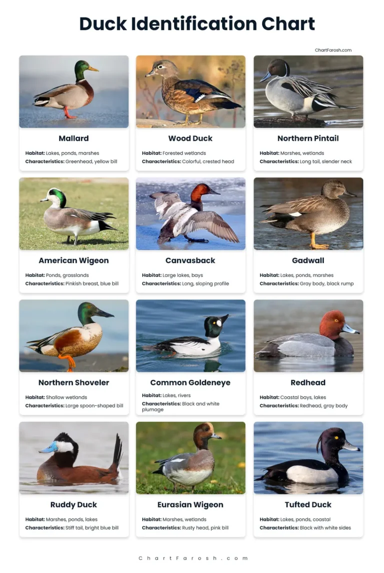 duck identification chart