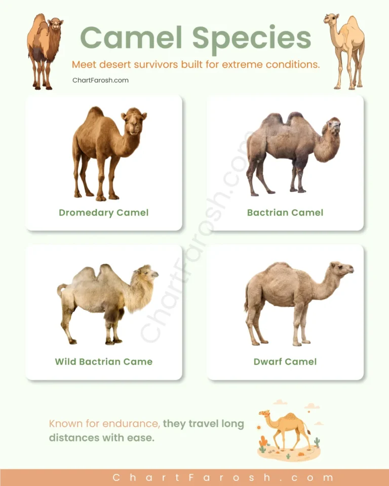 types of camels list with pictures