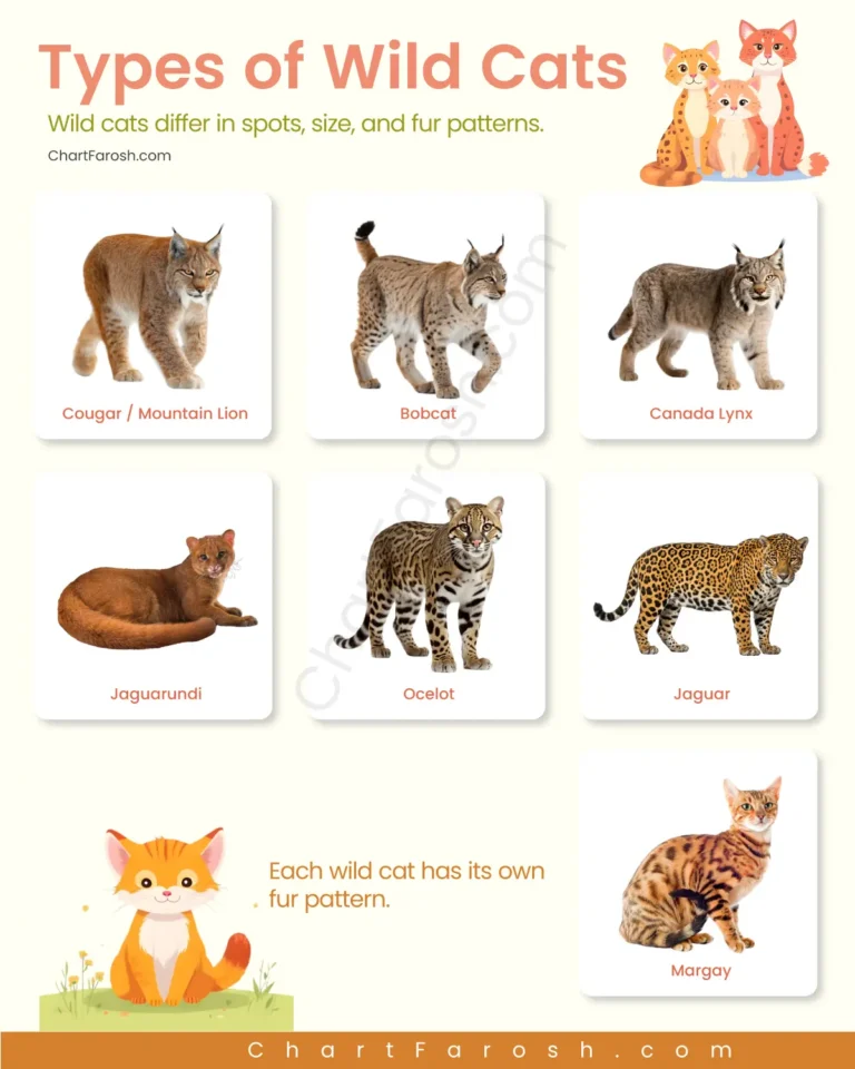 types of wild cats names list with pictures
